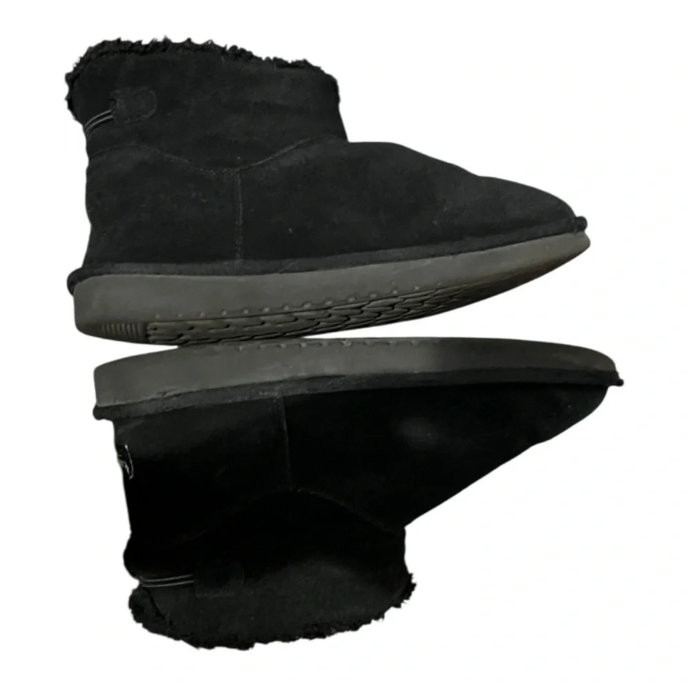 Koolaburra By Uggs Black Suede Boots Women's Size 9 Ankle Short